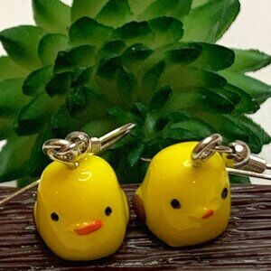 Chick Earring, Easter Earring, Easter Basket Gift, Chicken Earring, Bird Earring